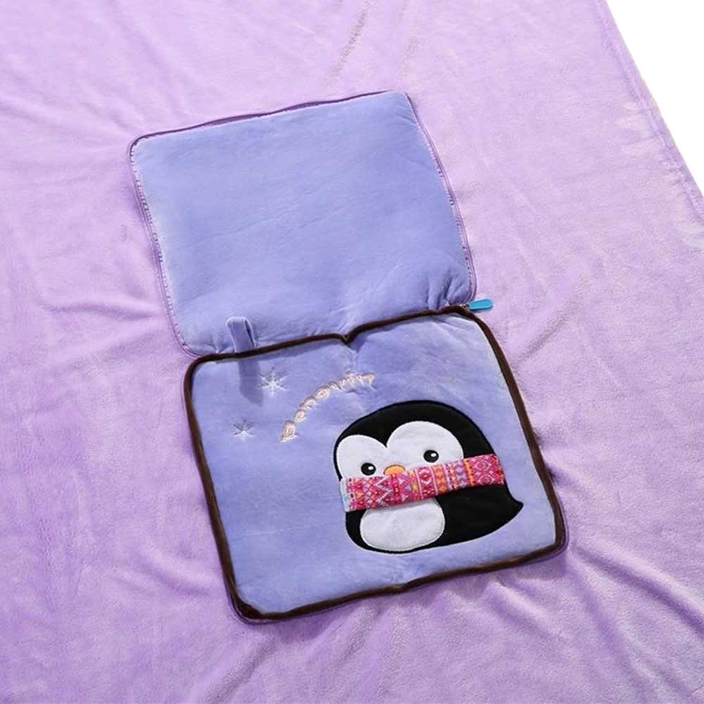2 in 1 fleece cushion and blankets